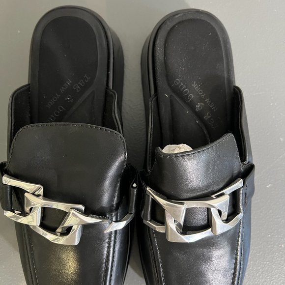 RAG & BONE‎ Logan Platform Mule in Black (39.5) - Picture 6 of 12